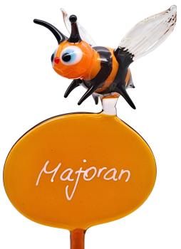 Kräuterstecker mit Biene / Majoran